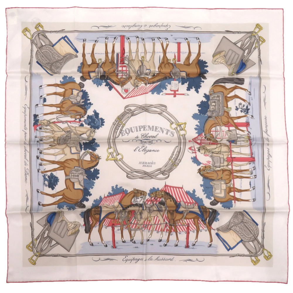 HERMES Silk Scarf
